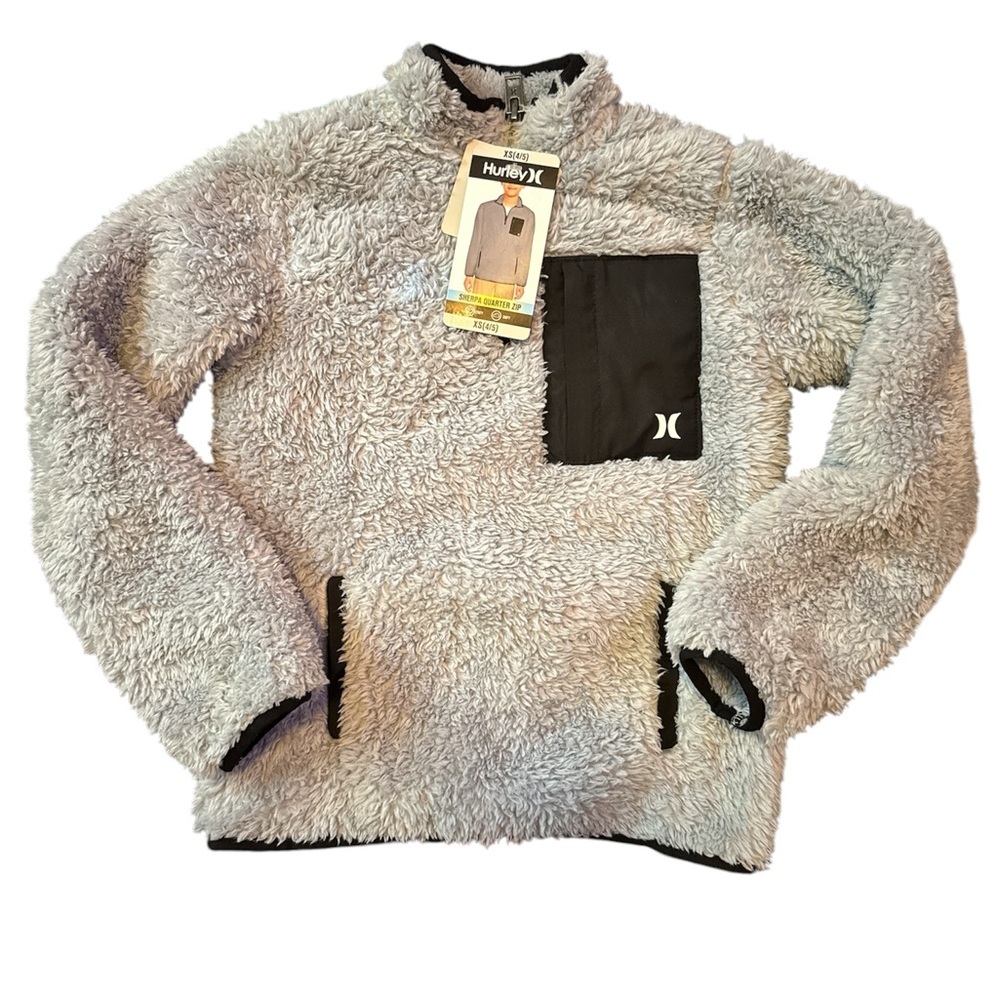 Hurley Kids Gray Fleece Pullover